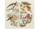 borduurpakket vogels, vier seizoenen