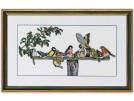 borduurpakket voederplank met vogels