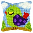 kruissteekwandkleed vogeltje