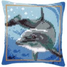 kruissteekkussen dolfijn