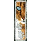 borduurpakket boekenlegger, poes/pootafdruk