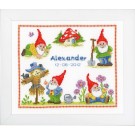 borduurpakket kabouters, geboorte alexander