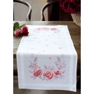 kruissteekloper rose rozen, wit