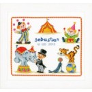 borduurpakket circus, geboorte sebastian