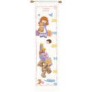 borduurpakket popcorn bear, groeimeter/meetlat amelia