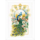 borduurpakket pauwen met bloemen