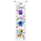 borduurpakket cute jungle, groeimeter/meetlat julie