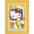 borduurpakket hello kitty, letter V