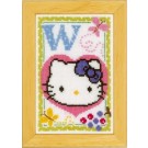 borduurpakket hello kitty, letter W