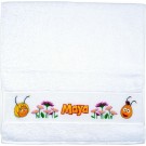 borduurpakket maya de bij, handdoek, wit