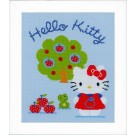 borduurpakket hello kitty, kitty met appelboom