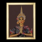 borduurpakket thaise dame (bruin)