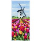 borduurpakket hollandse tulpenvelden met molen